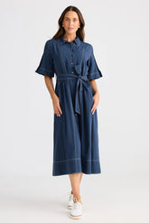 Leo Dress - Navy